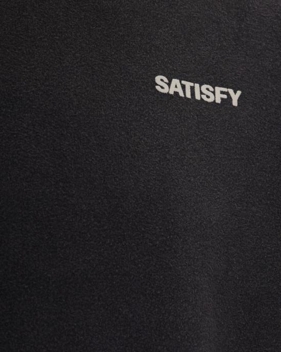26FW 새티스파이 후드 티셔츠 9600497 Black - SATISFY