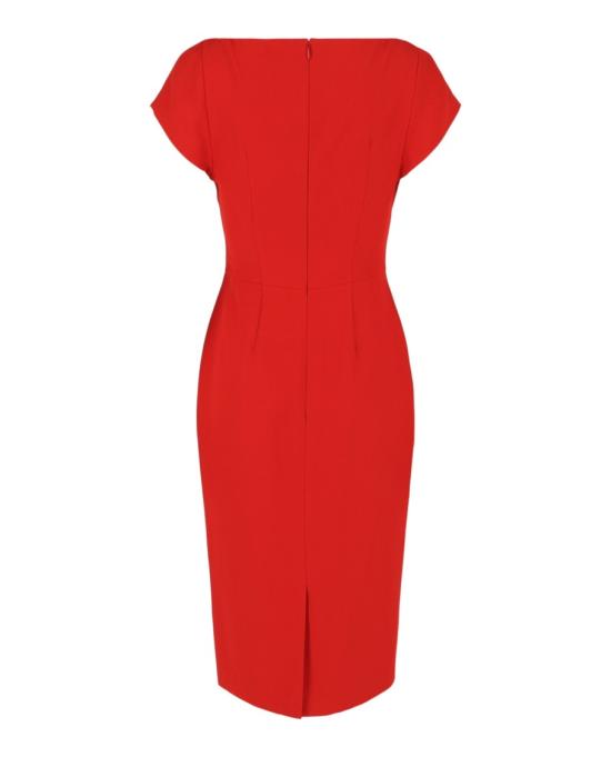  알렉산더 맥퀸 미디 원피스 646338 QEAAA 6615 60046 38 Red - ALEXANDER MCQUEEN