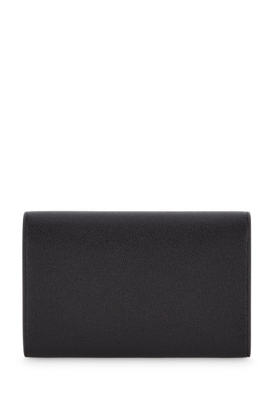 26FW 생로랑 그레인 레더 업타운 체인 지갑 6077881GF0J 1000 Nero - SAINT LAURENT
