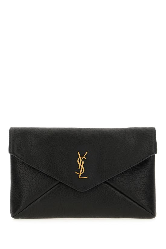 26FW 생로랑 카산드라 라지 엔벨로프 파우치 769307AACYT 1000 Nero