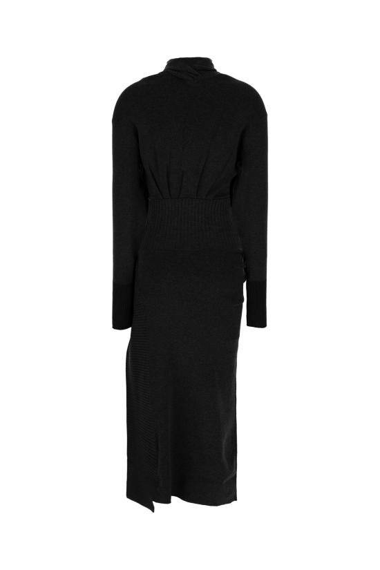 26FW 랑방 원피스 RWDR0040K065H25 10 BLACK - LANVIN