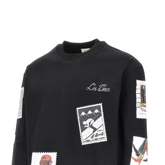 26FW 레듀 긴팔 티셔츠 1002304 Black - LES DEUX
