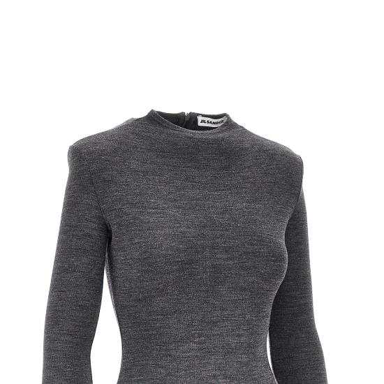 26FW 질샌더 바디수트 티셔츠 J03NC0355J20406 Grey - JIL SANDER