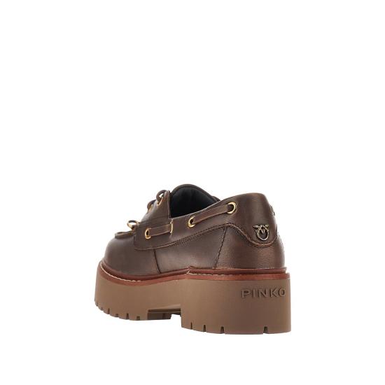 26FW 핑코 로퍼 SD0561P056 Brown - PINKO