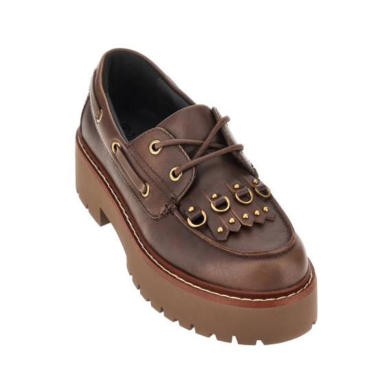 26FW 핑코 로퍼 SD0561P056 Brown - PINKO