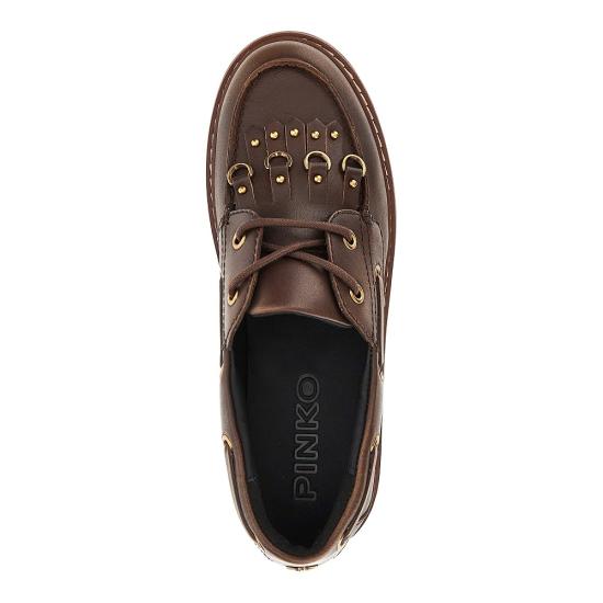 26FW 핑코 로퍼 SD0561P056 Brown - PINKO