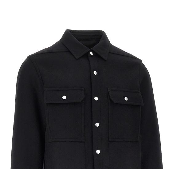 26FW 릭 오웬스 긴팔 셔츠 RU02F4729WMT Black - RICK OWENS