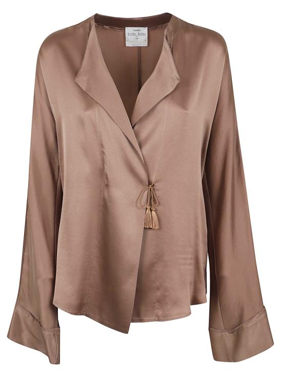 26SS 포르테포르테 탑 14579 MY SHIRT Brown