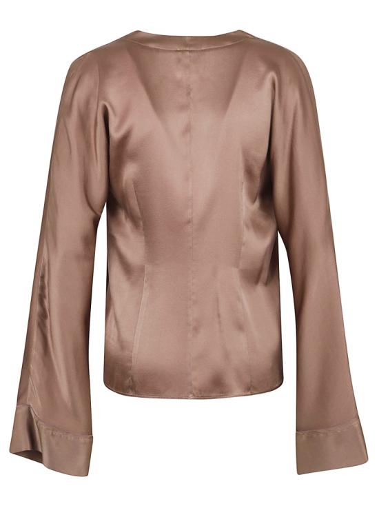 26SS 포르테포르테 블라우스 14579 MY SHIRT Brown - FORTE FORTE
