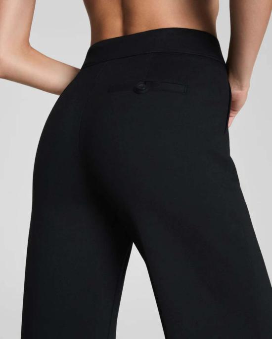  스팽스 스트레이트 팬츠 Q 폰테 와이드 레그 팬츠 - SPANX