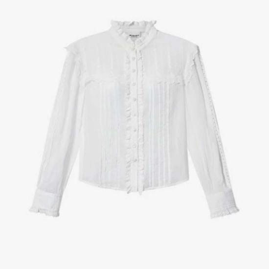  이자벨마랑 블라우스 이자벨 마랑 론지 탑 화이트 - ISABEL MARANT