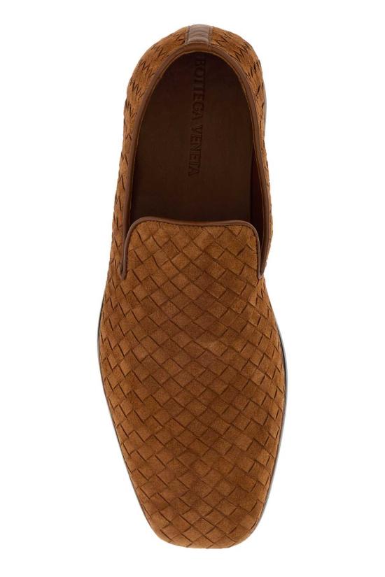  보테가베네타 로퍼 보테가 베네타 카라멜 스웨이드 팔라초 - BOTTEGA VENETA