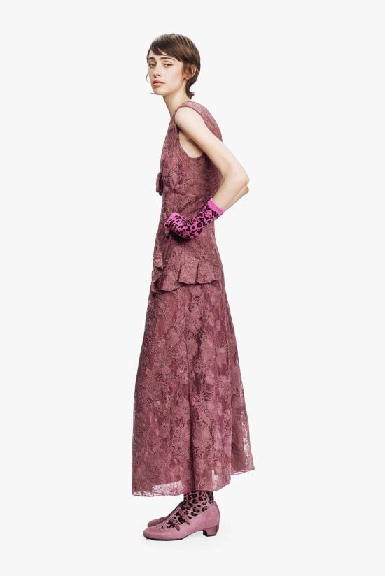 안나 수이 롱 원피스 626J71 ROSEWOOD - ANNA SUI