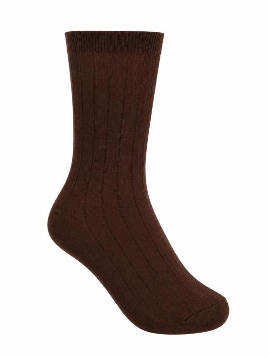 26FW 라 로즈 양말 1SOCKSBROWN