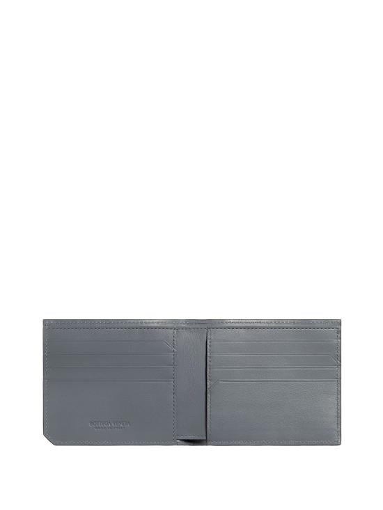 26FW 보테가베네타 인트레치아토 피콜로 바이 폴드 지갑 796966 V6PD11263 BLACK GREY - BOTTEGA VENETA
