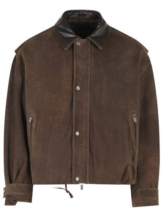 26FW 살바토레 산토로 가죽 자켓 51508 UBROWN
