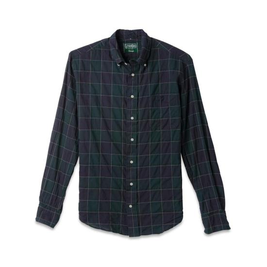  gitman vintage 긴팔 셔츠 깃맨 빈티지 네이비 재패니즈 오가닉 체크