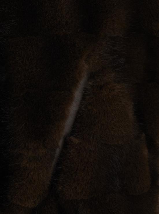 26FW 핑코 무스탕 107054A3C5M11 Brown - PINKO