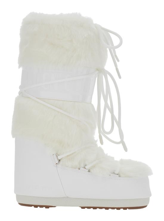 26FW 문부츠 MB 아이콘 폭스 퍼 부츠 80D1408900A002 White