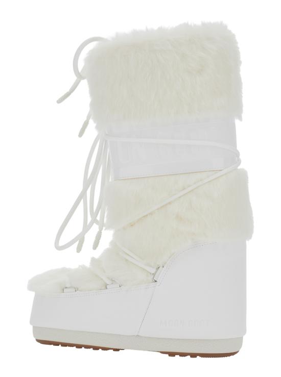 26FW 문부츠 MB 아이콘 폭스 퍼 부츠 80D1408900A002 White - MOON BOOT