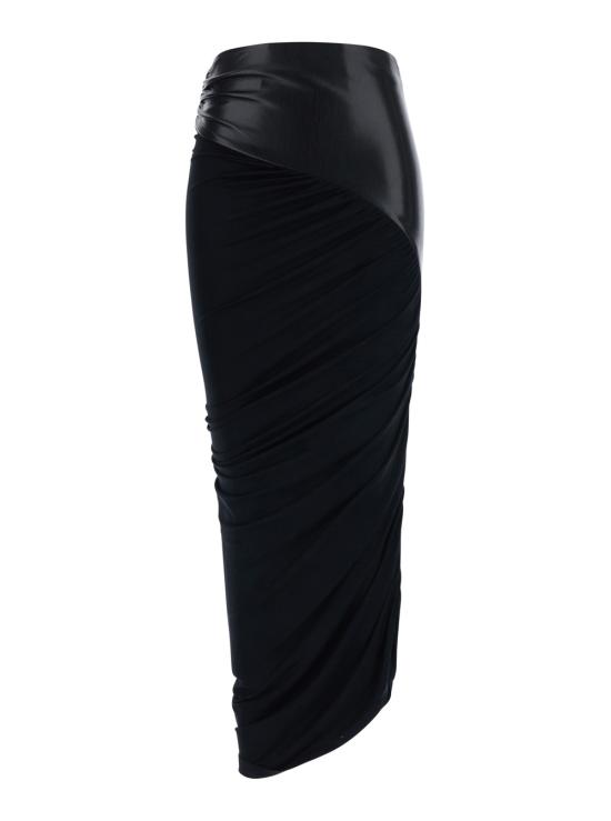 26FW 안다마네 롱 스커트 T200321ATJV053BLACK