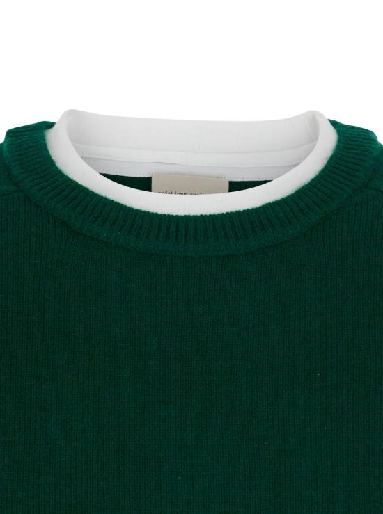 26FW 세미쿠튀르 긴팔 티셔츠 Y6WH41S59 Green - SEMI-COUTURE