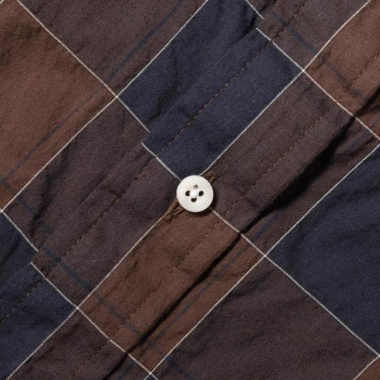  gitman vintage 긴팔 셔츠 깃맨 빈티지 브라운 일본 유기농 체크 - OTHER BRANDS