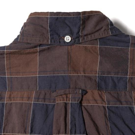  gitman vintage 긴팔 셔츠 깃맨 빈티지 브라운 일본 유기농 체크 - OTHER BRANDS
