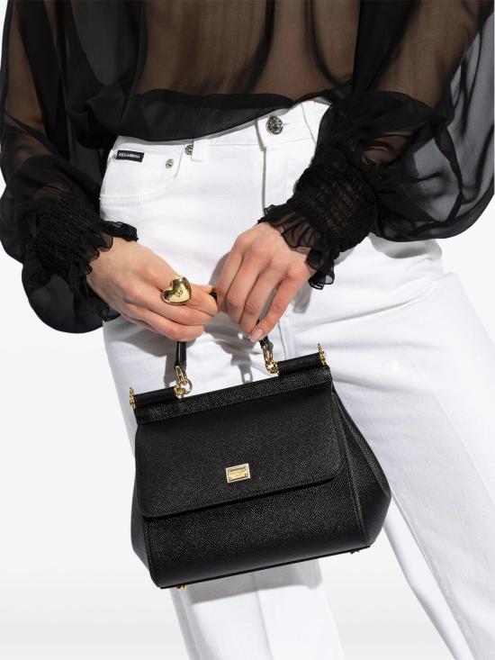 26FW 돌체앤가바나 미디움 시실리 핸드백 BB6003B1001 80999 Nero - DOLCE & GABBANA