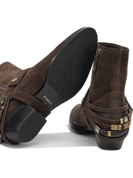 26FW 핑코 부츠 SD0557P151L72 Brown - PINKO