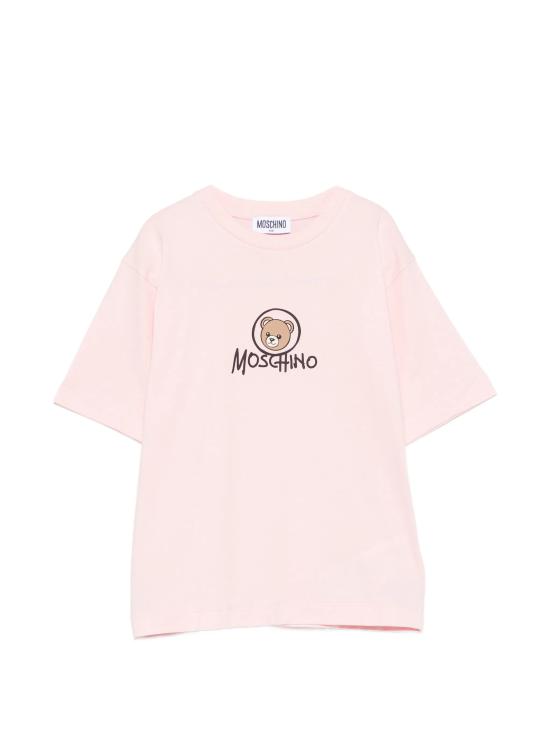 26FW [키즈] 모스키노 티셔츠 HMM05WLAA34 50209 ROSA