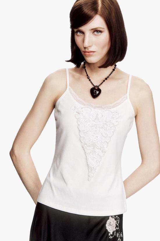  안나 수이 민소매 티셔츠 A626A20 WHITE - ANNA SUI
