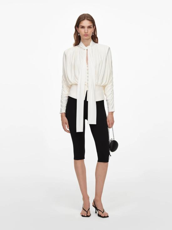 26FW 셀프 포트레이트 블라우스 AW26009TBC CREAM Bianco