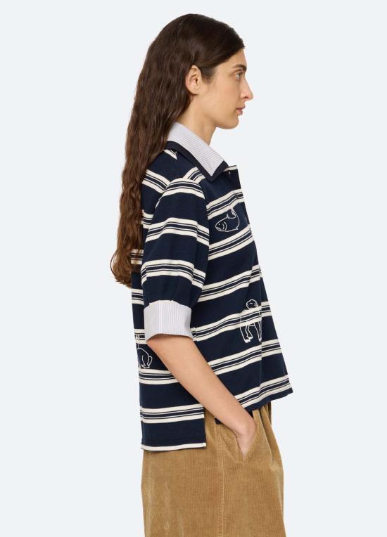  씨뉴욕 폴로 티셔츠 AW26 108 BLUE - SEA NY
