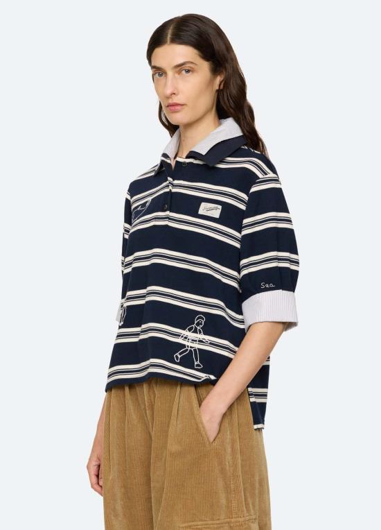  씨뉴욕 폴로 티셔츠 AW26 108 BLUE - SEA NY