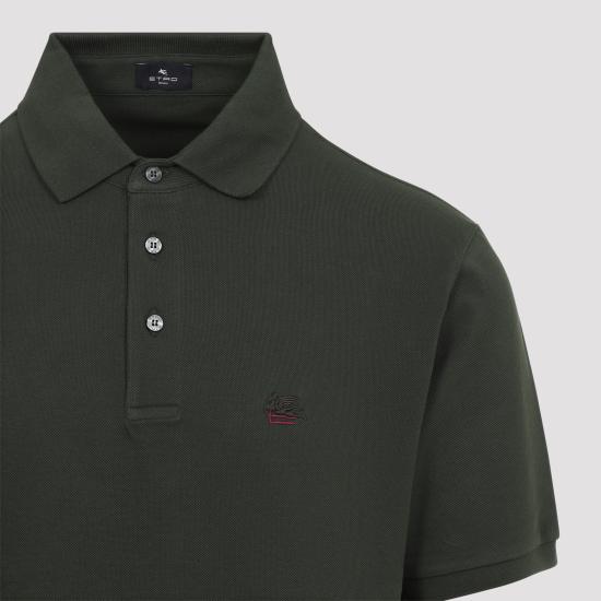 26FW 에트로 폴로 티셔츠 MRMD0005 AU13I V0286 GREEN - ETRO