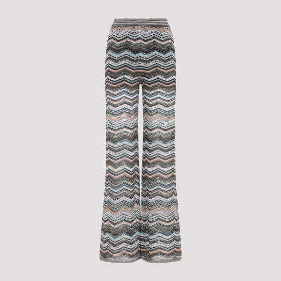 26FW 미소니 팔라초 팬츠 DS26WI0K BK01KS SMSPO MULTICOLOR BLK BROWN - MISSONI