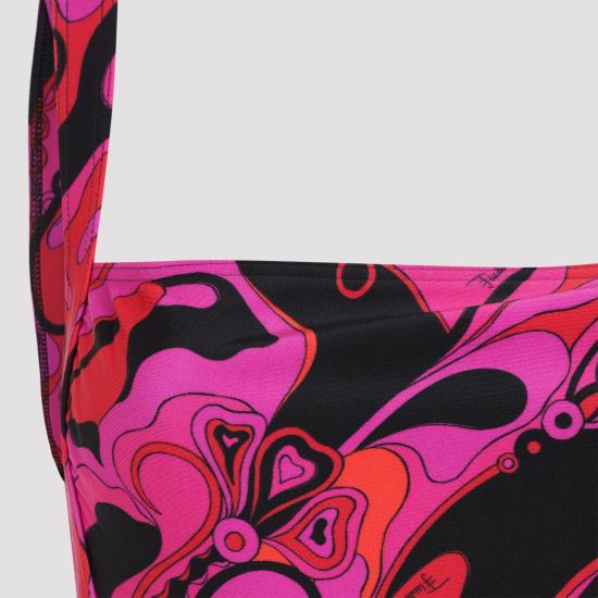 26FW 푸찌 원피스 수영복 6HMC75 6H835 P24 FUCHSIA BLACK - PUCCI