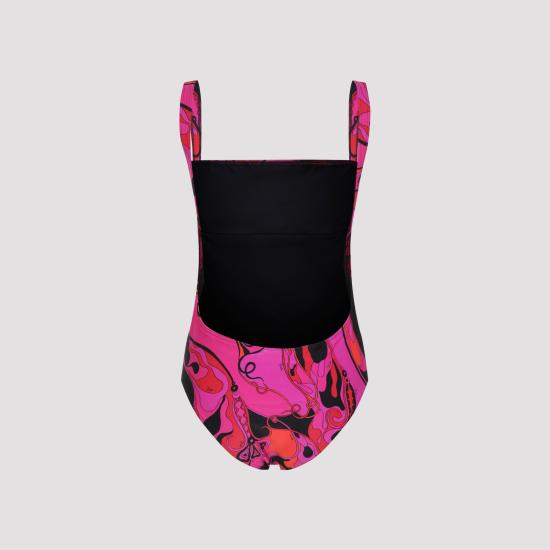 26FW 푸찌 원피스 수영복 6HMC75 6H835 P24 FUCHSIA BLACK - PUCCI