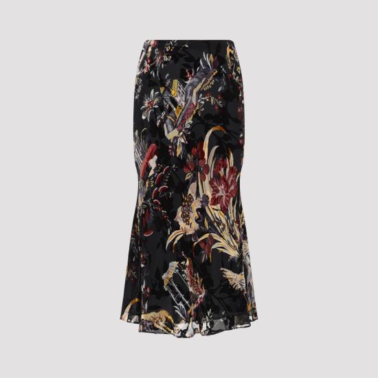 26FW 에트로 롱 스커트 WRFA0207 99SAD1E X0813 BLACK - ETRO