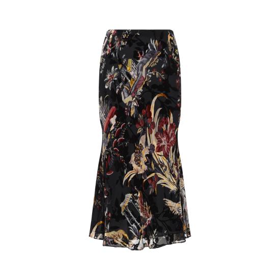 26FW 에트로 롱 스커트 WRFA0207 99SAD1E X0813 BLACK - ETRO