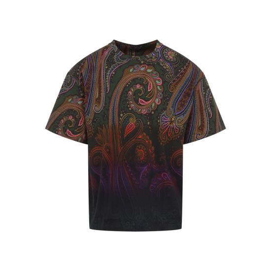 26FW 에트로 반팔 티셔츠 MRMA0004 AK13Z X0890 GREEN - ETRO