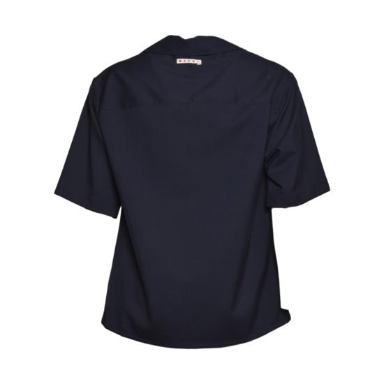 26SS 마르니 반팔 셔츠 CUMU0213A5UTW839 00B99 Blu nero - MARNI