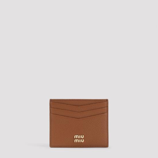 26FW 미우미우 나파 카드 지갑 나파 카드 지갑 5MC002 ADT7 F0046 COGNAC