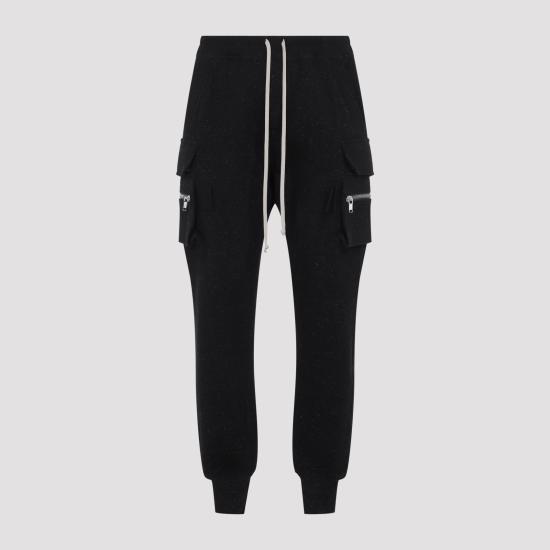 26FW 릭 오웬스 트레이닝/조거 팬츠 RU02F4396 WFE 09 BLACK