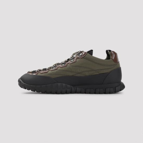 26FW 미우미우 타이어 테크니컬 레더 스니커즈 타이어 테크니컬 레더 스니커즈 5E760EF005 FKS F0161 MILITARE - MIU MIU