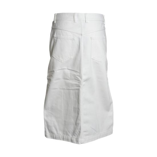 26SS 파코라반 미디 스커트 26PCJU158CO0526 P170 Denim bianco - PACO RABANNE