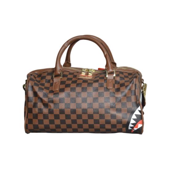 26SS 스프레이그라운드 더플백 910D2331NSZP SCACCHIMARRONE Nero marrone