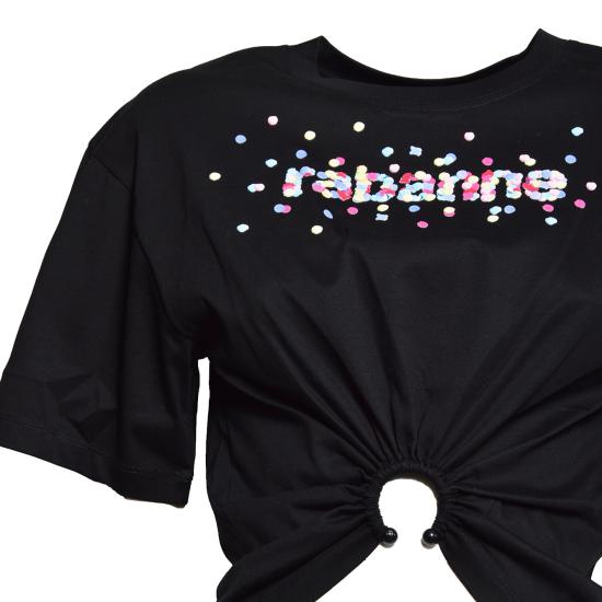 26SS 파코라반 반팔 티셔츠 25HJTE028CO0494 P001 NERO - PACO RABANNE