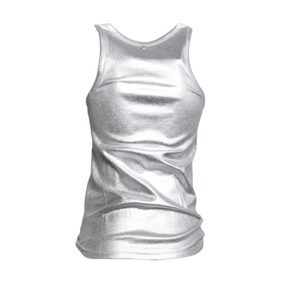 26SS 파코라반 민소매 티셔츠 26PJTE031CO0530 P040 Argento - PACO RABANNE